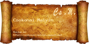 Csokonai Malvin névjegykártya